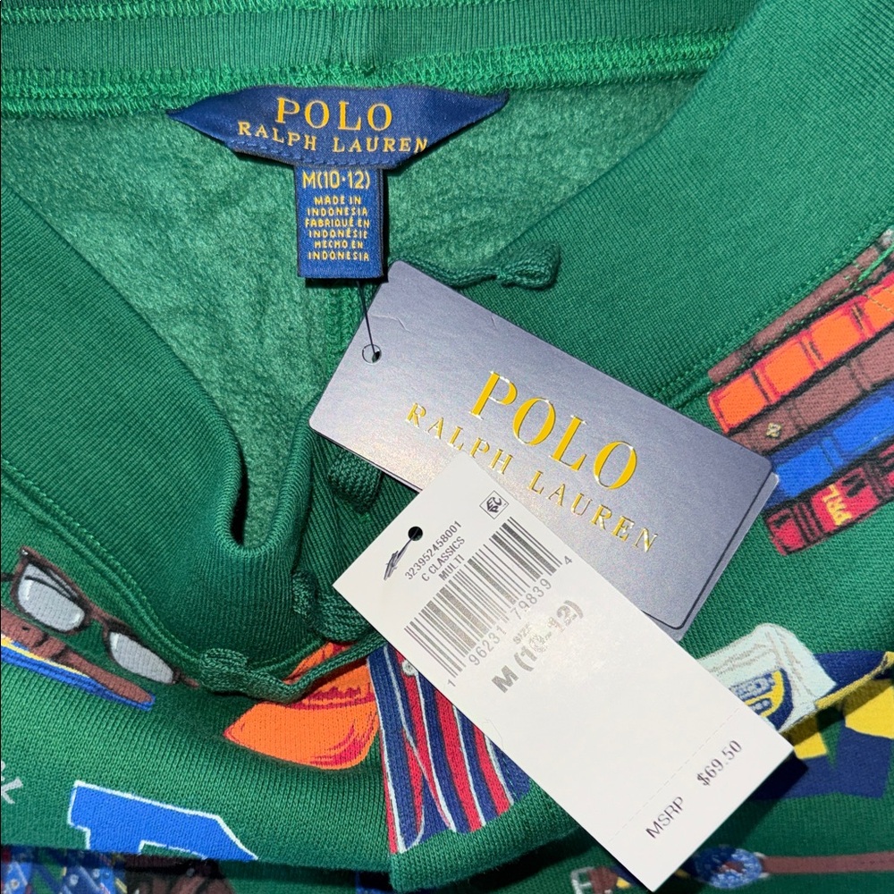 Polo by Ralph Lauren Kids Green Graphic Joggers - Picture 4 of 11